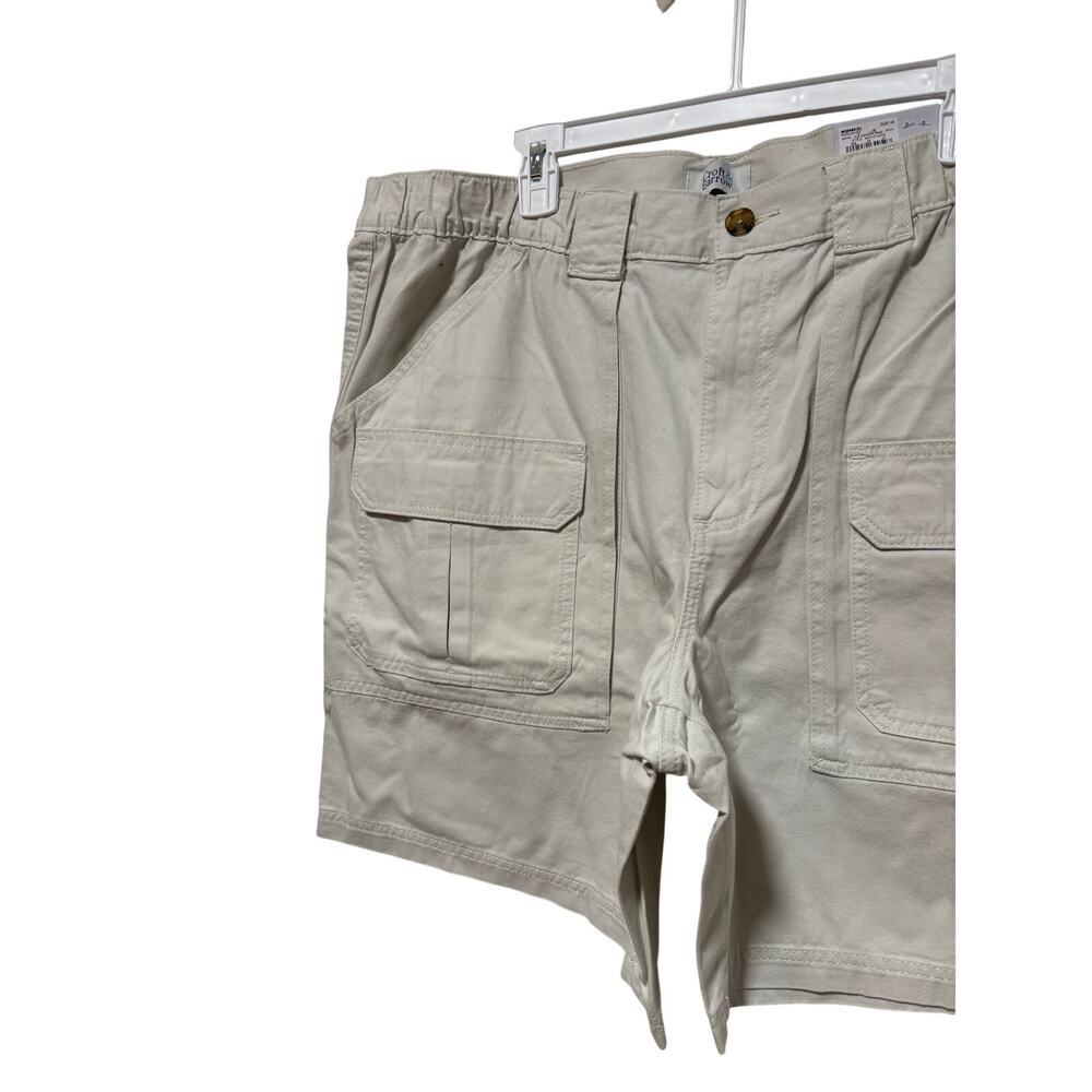 Croft & Barrow Men's Beige Side Elastic Cargo Shorts 46 - Picture 3 of 8